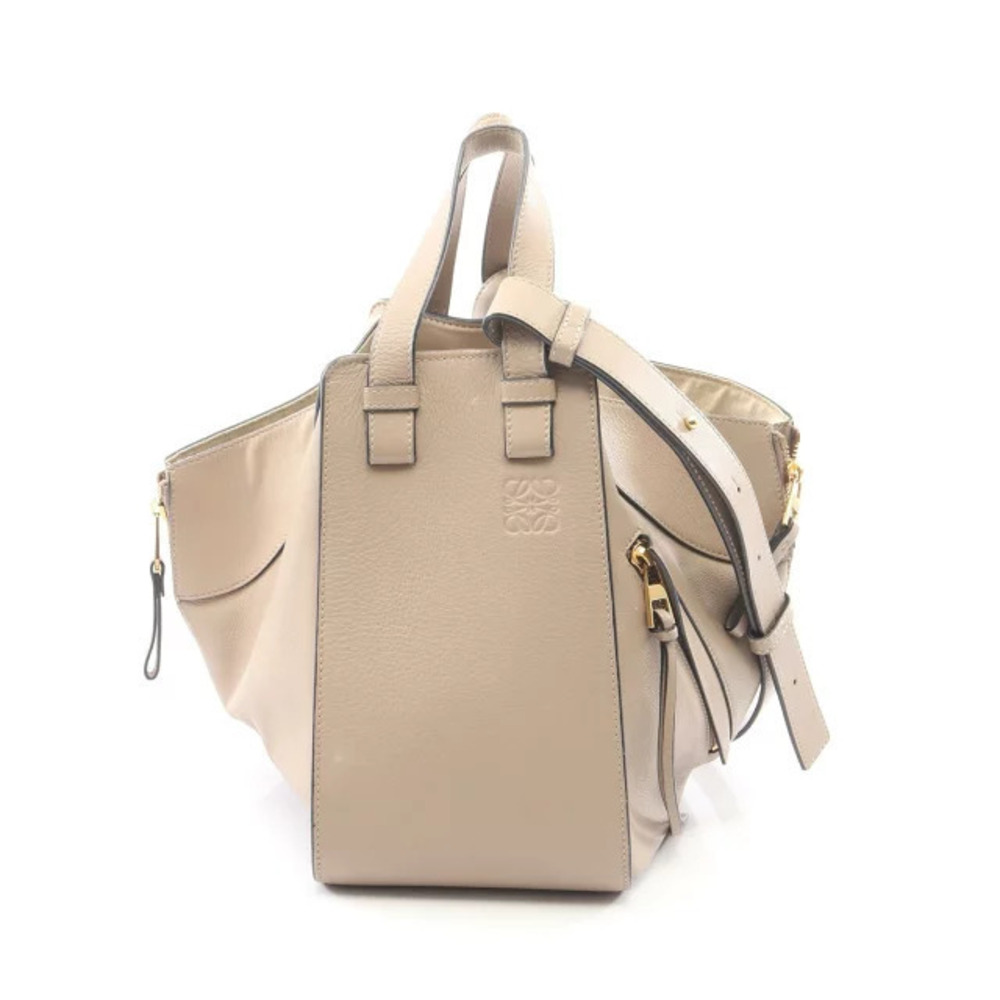 Loewe HAMMOCK Handbag Leather Beige Cream